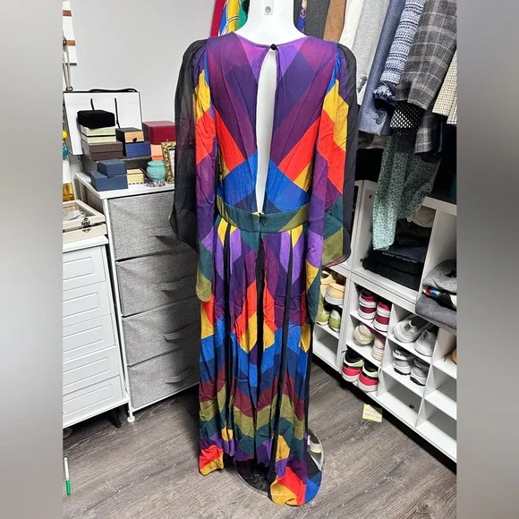 Farm Rio Julia Stripe Caftan size M - Picture 4 of 7